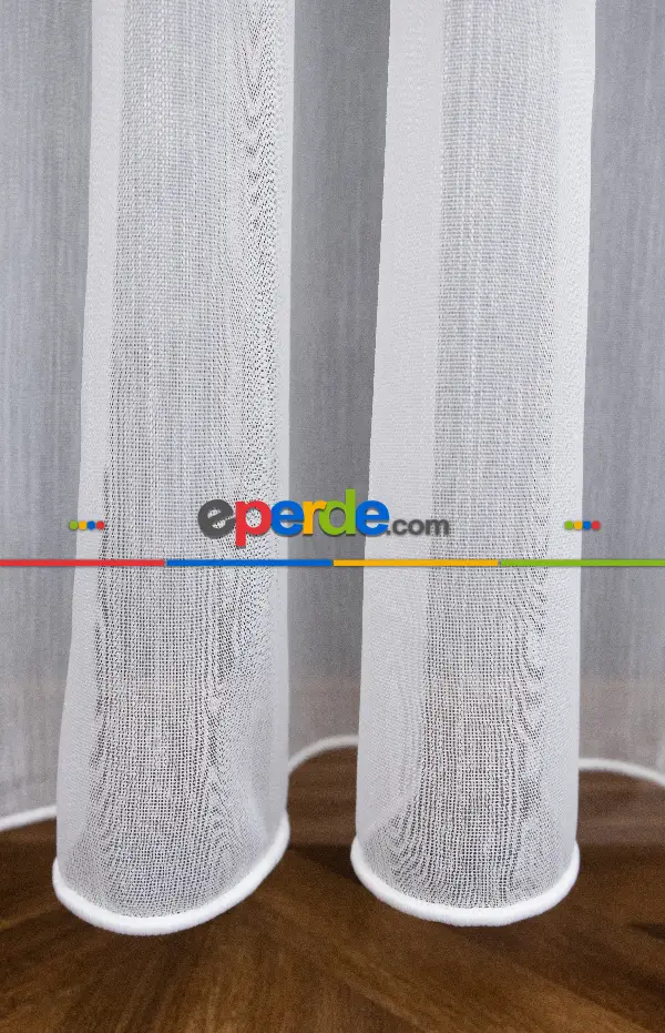 Bambu Tül İpek Yumuşaklığında Kırık Beyaz Tül Armür Dokuma - Yüksek Kalite - Kurşunlu Tül