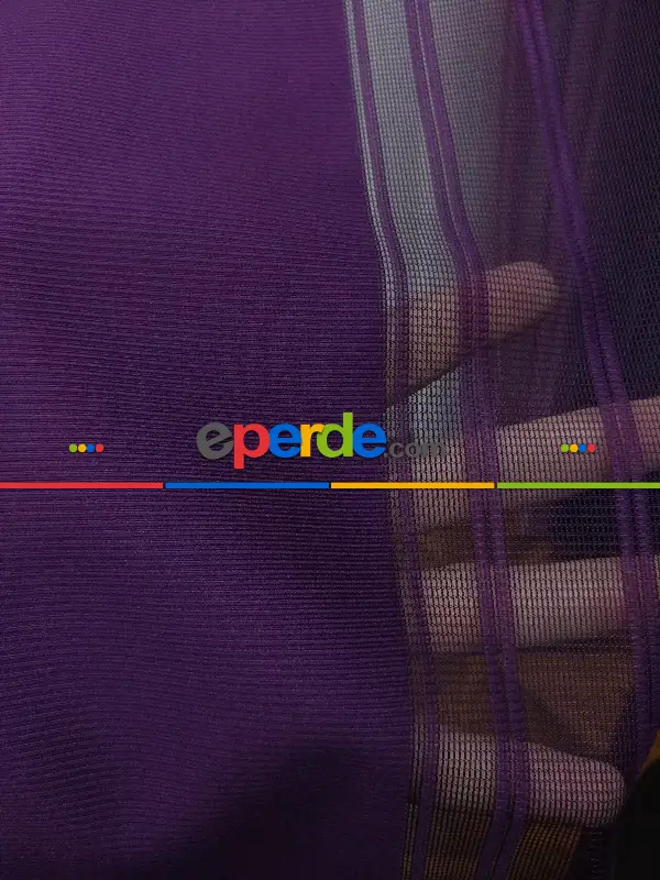 Lens Akıllı Dikey Tül Perde 116- Mürdüm-pembe Koyu