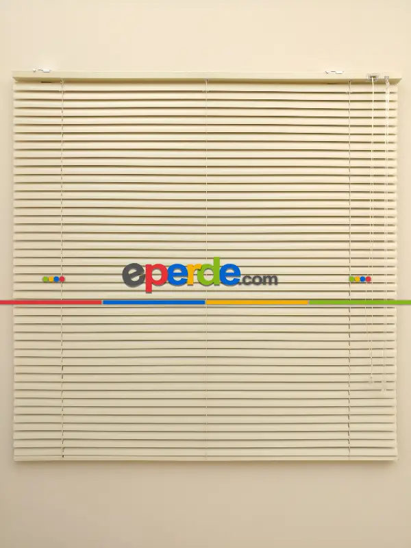 Bej Rengi - Alüminyum Jaluzi Perde - 25mm Kalınlığında- Bej