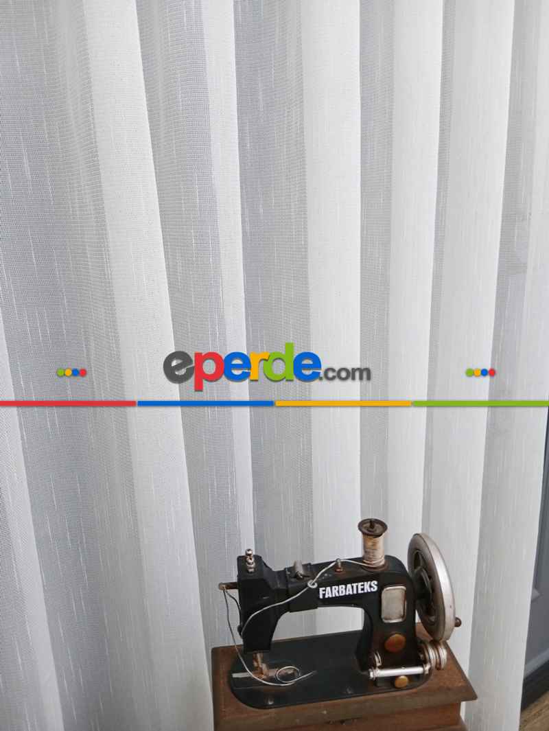 Yatak Odası - Exculusive Melike Ütü İstemez Kırışmaz Sade Tül Perde