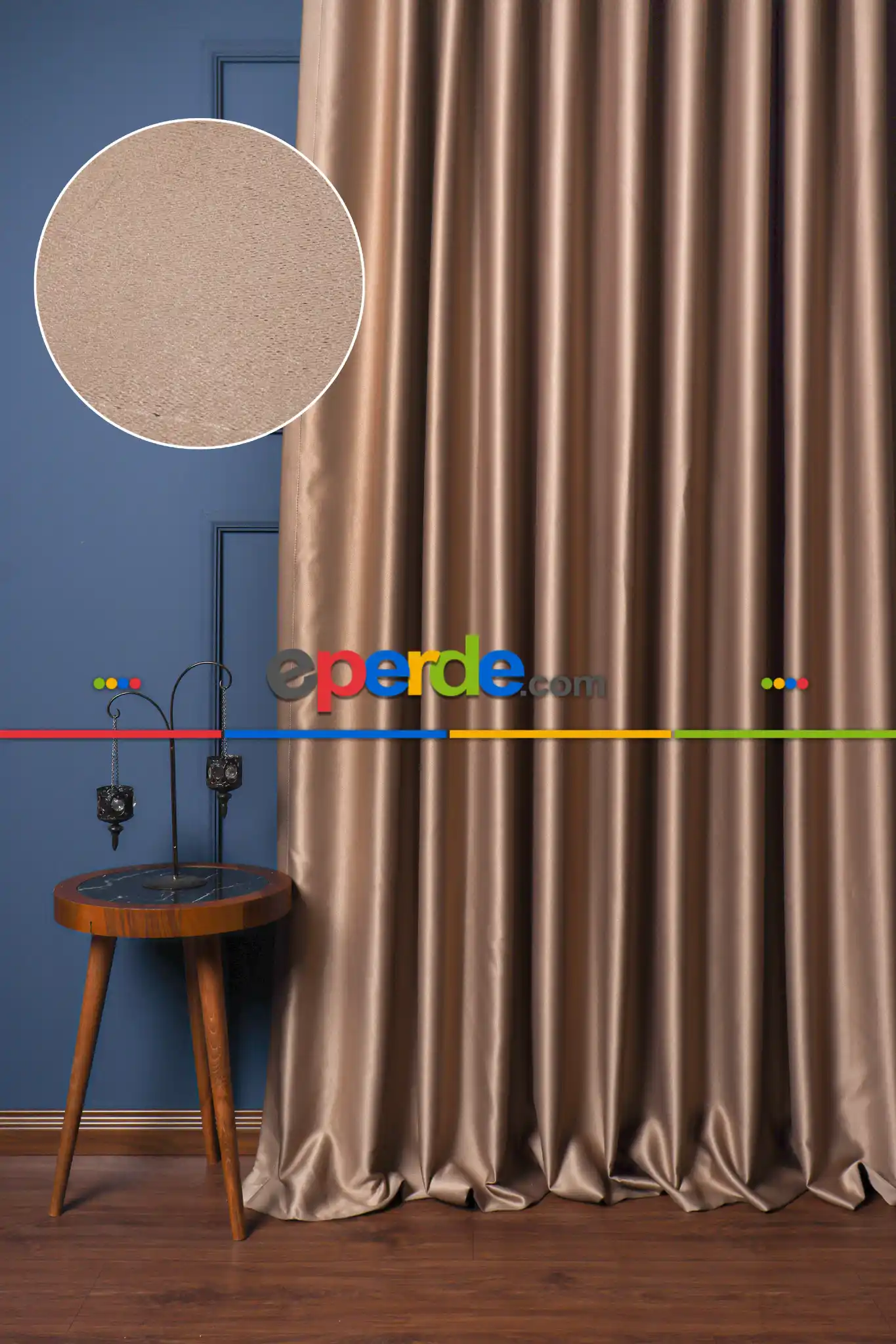 Salon Fon Perde - Vizon Blackaut Fon Perde 0 Işık Geçirmez