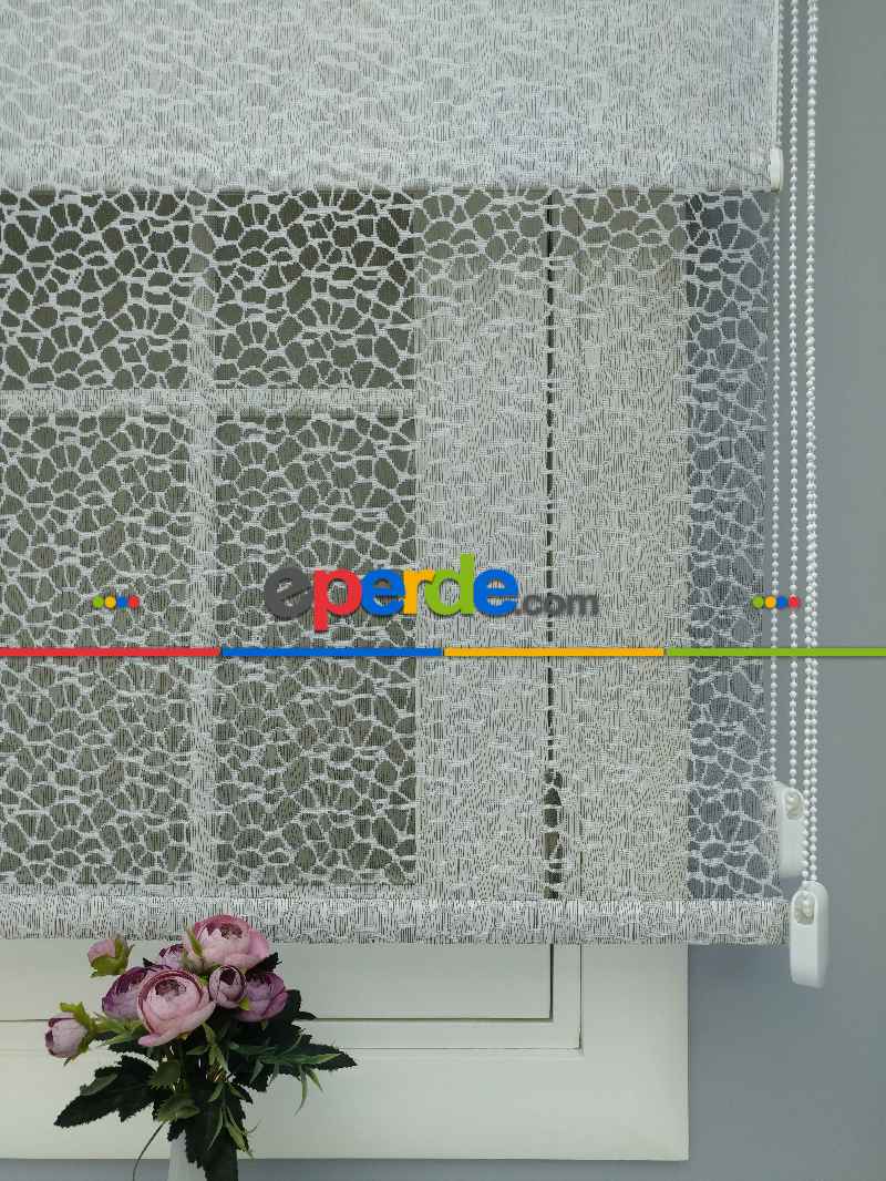 Çiftli Sistem Dantel Stor- Siyah-gri-füme-antrasit
