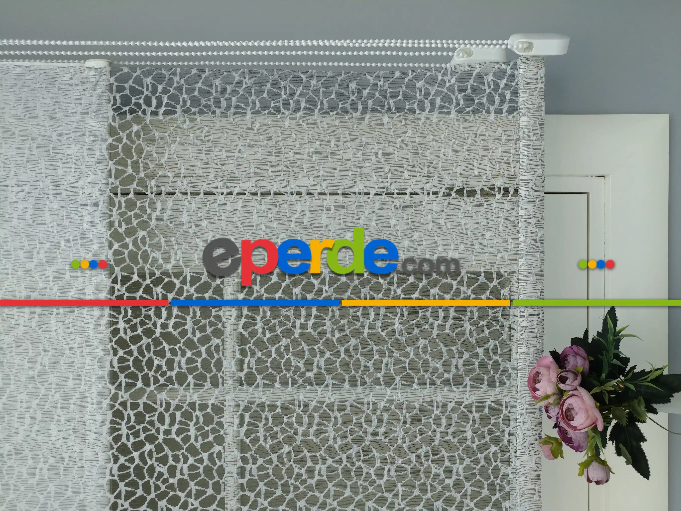 Çiftli Sistem Dantel Stor- Siyah-gri-füme-antrasit