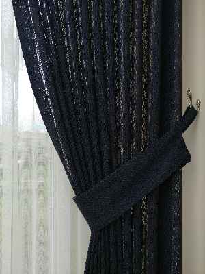 Antrasit Desenli Tül Fon Perde- Antrasit