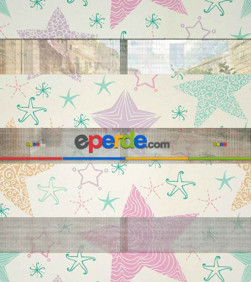 Yıldız Desenli Baskılı Zebra Perde- Çok Renkli