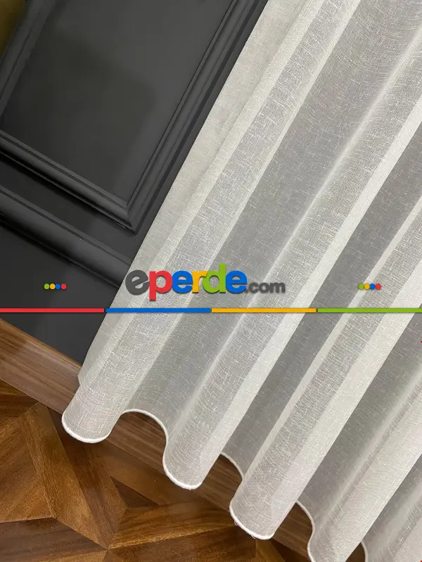 Natural Keten Tül Birinci Kalite İplikten Özel Üretilmiştir - Ütü İstemez