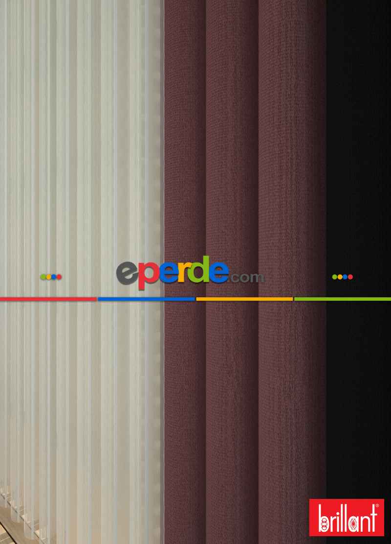 Brillant Akıllı Tül Siyah-somon Perde Tül Dikey Zebra Perde Düz 1. Kalite