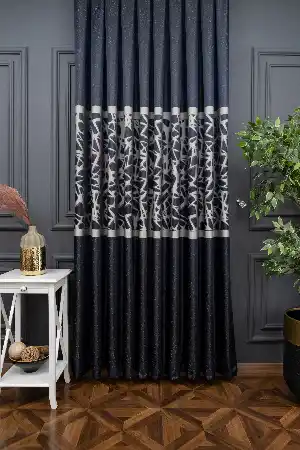 Outlet Dökümlü Jakarlı Modern Desen Fon Perde 1.kalite 100 Cm X 256 Cm 100cm X 256cm 