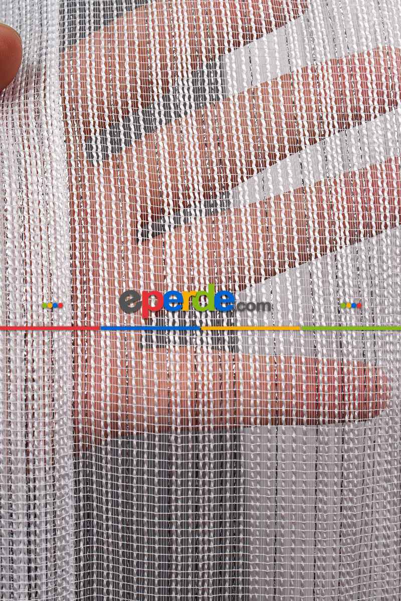 Gümüş Simli Çelik Armür Tül Perde Akdz 970