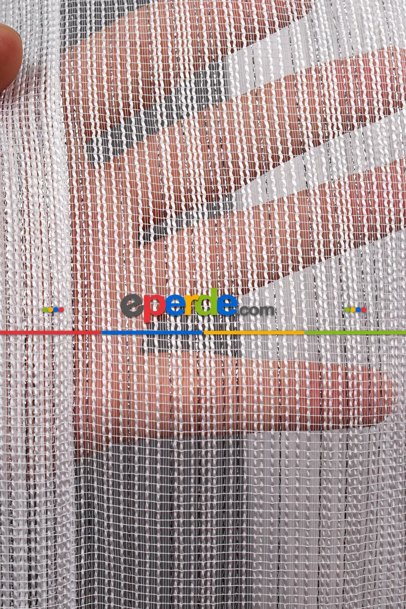 Gümüş Simli Çelik Armür Tül Perde Akdz 970