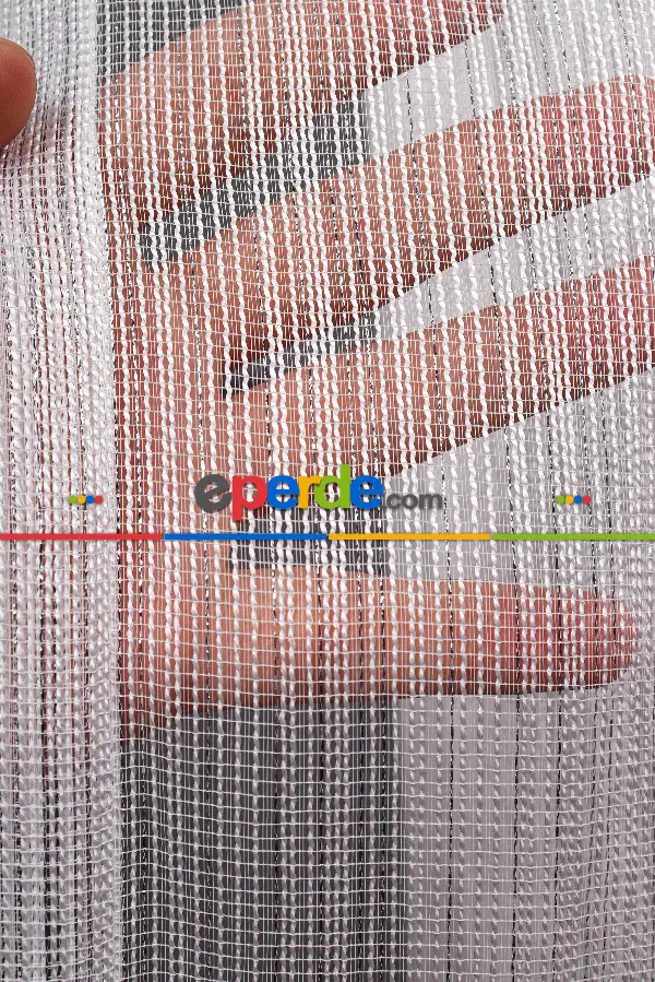 Gümüş Simli Çelik Armür Tül Perde Akdz 970