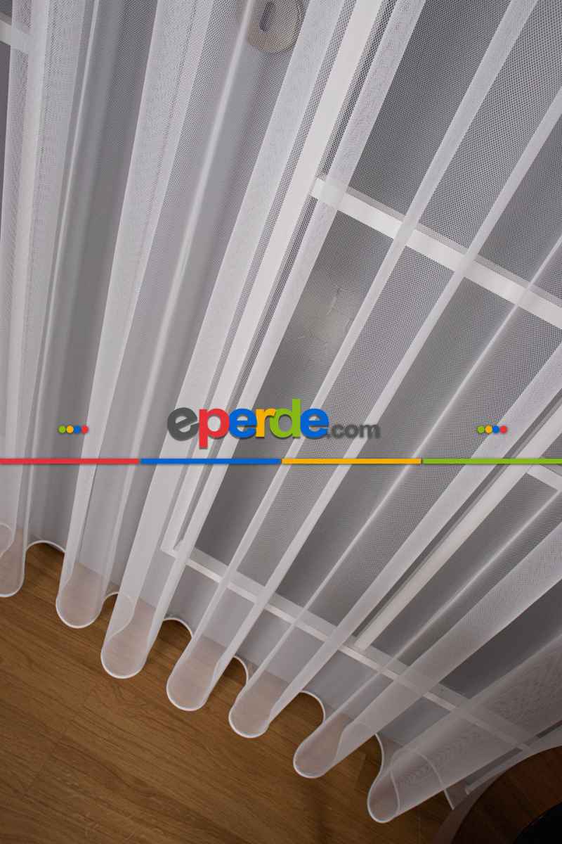 Yatak Odası - Ekru - Grek Düz Tül Perde