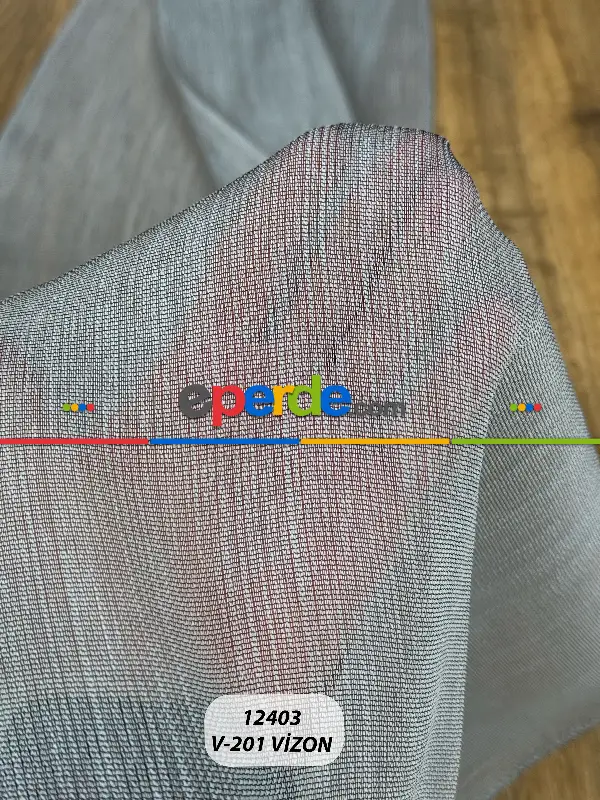 Vizon Kahve Keten Düz Tül Perde - Ağır Gramajlı Premium