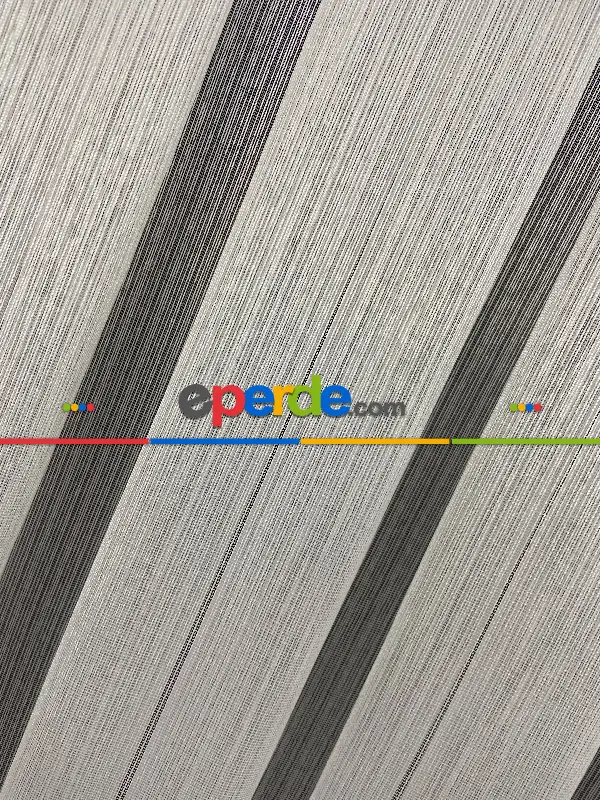 Salon - 2021armürlü Kendinden Çizgili Salon Tülü