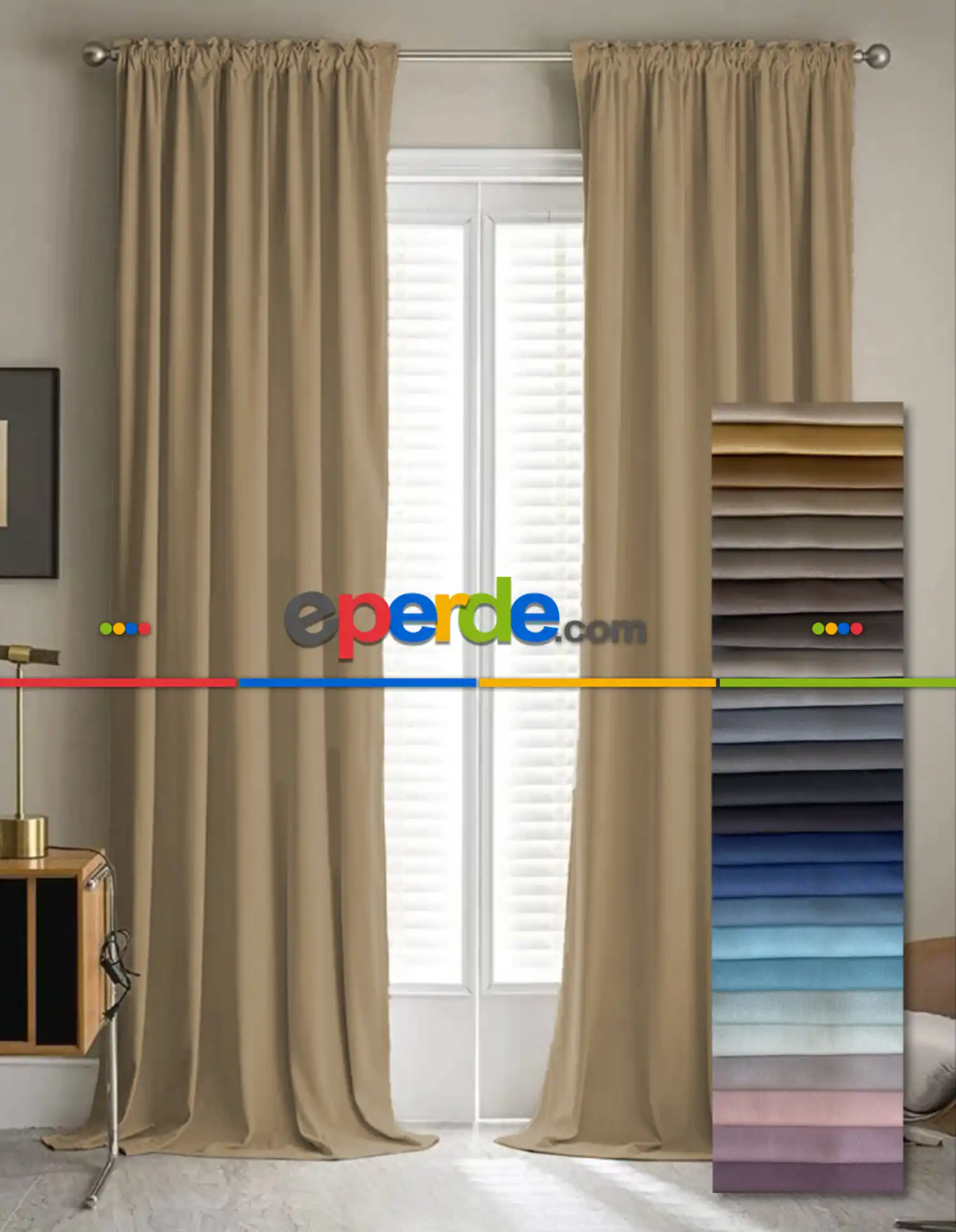 Kalın Gramajlı Karartma Düz Blackout Fon Ve Güneşlik Perde 26 Farklı Renk ( Özel Ölçü Sipariş ) Amerikan Pile Seçenekli