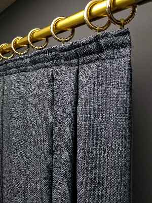 Gerçek Hasır Dokuma Salon Fon Perdesi 2021 Elite Series- Füme-mavi Grimsi