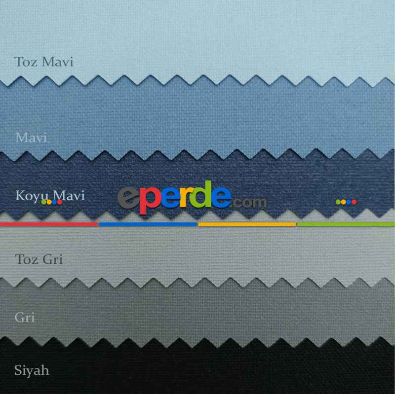 Düz Mat Stor Perde Renkli Serisi - Yıkanabilir Stor- Siyah--gri-krem-bej-ekru-kahve-camel