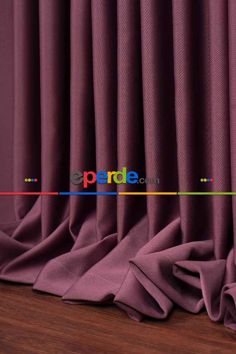 Gül Kurusu Işık Geçirmez Blackout Fon Perde