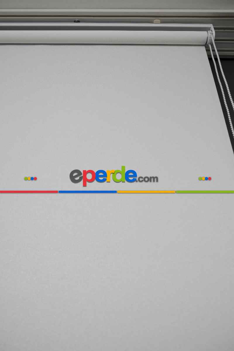 Ekru Renk Lazer Kesim Mat Stor Perde (ister Düz - İster Lazer Kesimli Satın Alın)