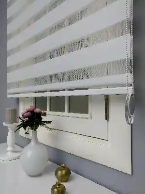 Perle Home Düz Ekru Zebra Perde