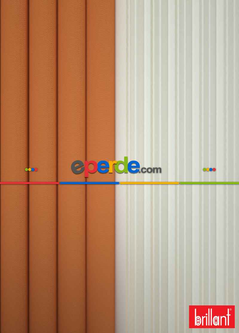 Brillant Akıllı Tül Perde Turuncu Renkli Tül Dikey Zebra Perde Düz 1. Kalite