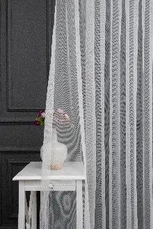 Oturma Odası - Grek Düz Tül Ekru Renk - İtinalı Dikiş Garantisi