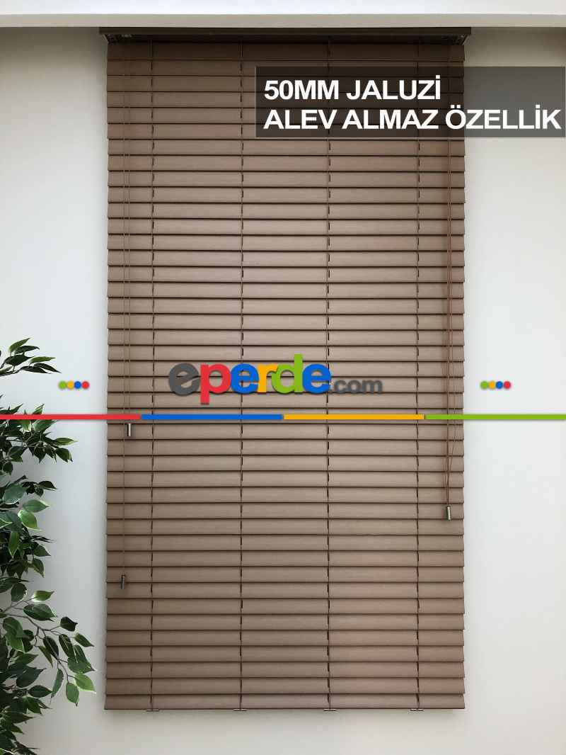 Mutfak Ahşap Jaluzi Perde- Ceviz
