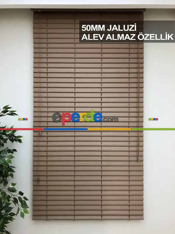 Mutfak Ahşap Jaluzi Perde- Ceviz