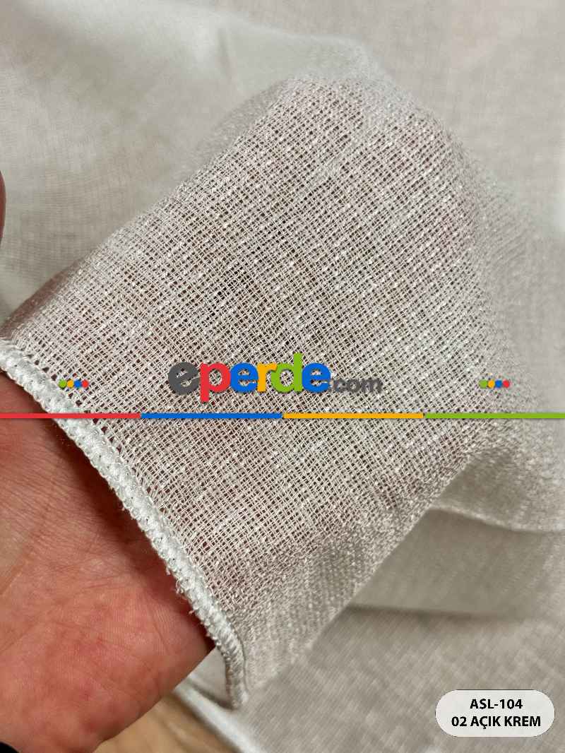 Sedefli Doğal Dokulu Düz Tül Perde, Ağır Gramajlı Özel Dokuma Premium Seri