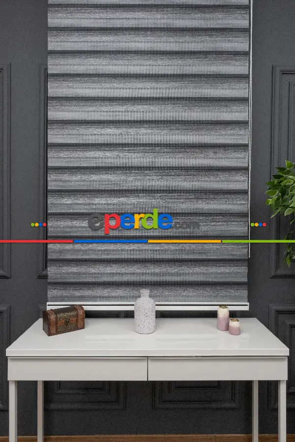 Zebra Perde -renk Geçişli Bambu Zebra Perde