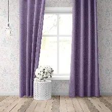 Blackout Karartma Tek Kanat Fon Perde Lila