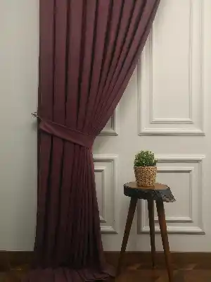 Arzenen Birinci Sınıf Kalite Kadife Dokulu Tek Kanat Fon Perde.- Vişne