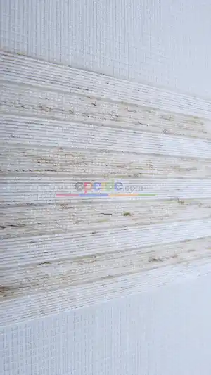 Keten Mutfak Perdesi Zebra Perde Düz Seri- Krem
