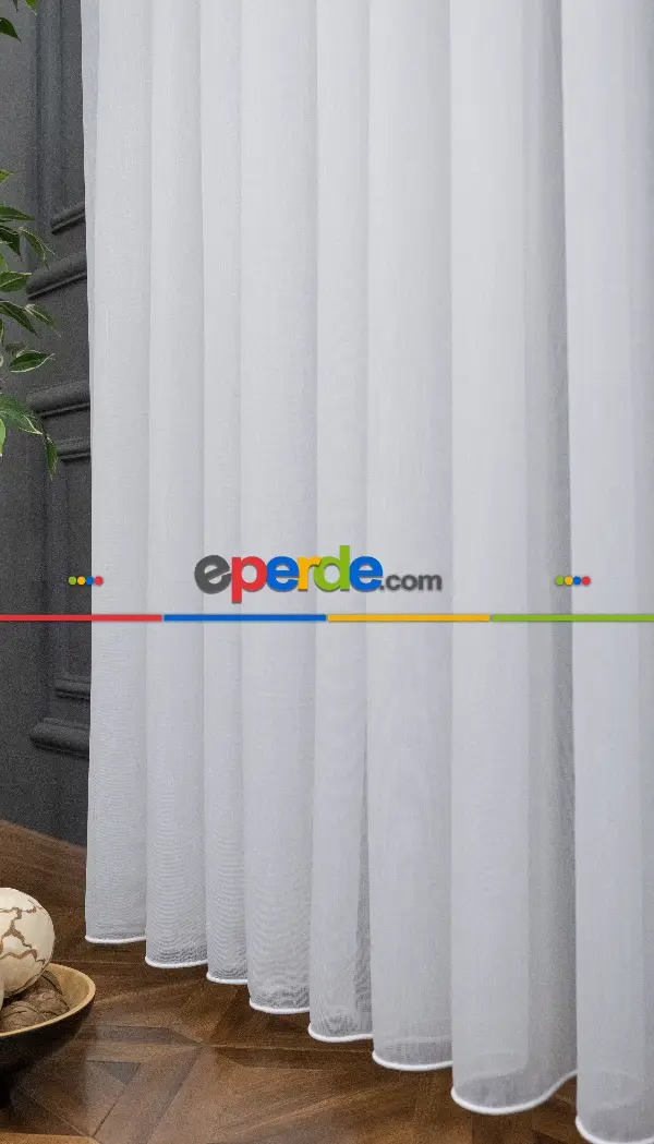 Bambu Tül İpek Yumuşaklığında Kırık Beyaz Tül Armür Dokuma - Yüksek Kalite - Kurşunlu Tül