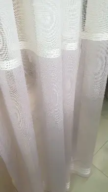 Salon Tül - Keten Etek Koyu Bantlı Keten Tül Perde- Yeşil-beyaz-lila-vizon Rengi-petrol Mavisi-antrasit