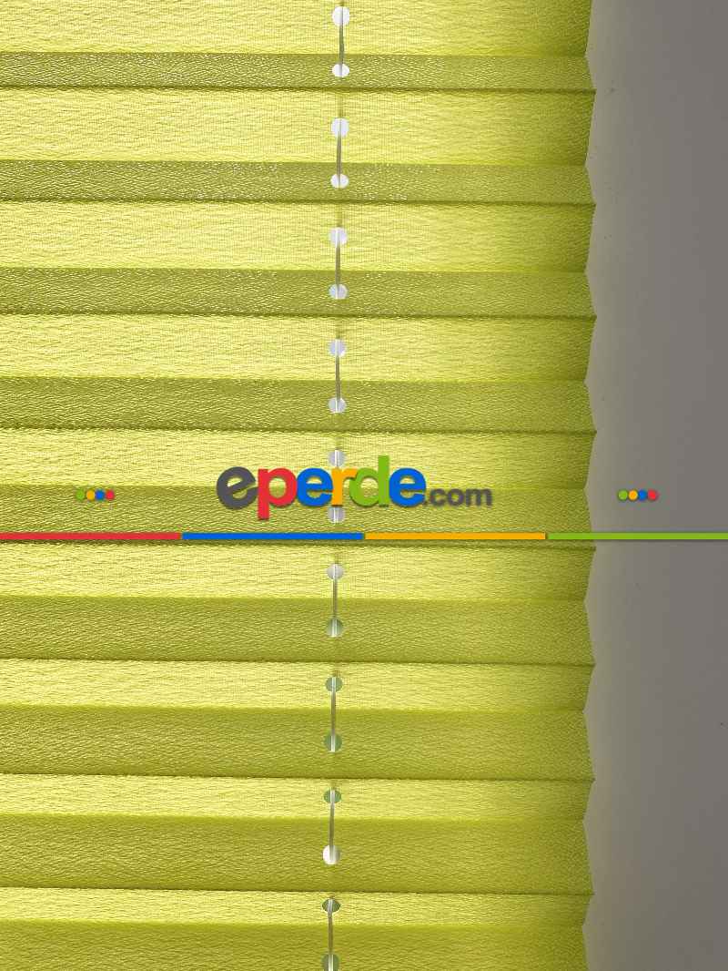 Plise Perde Yeşil Renk