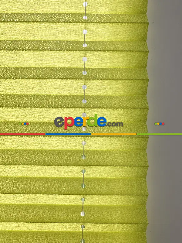 Plise Perde Yeşil Renk