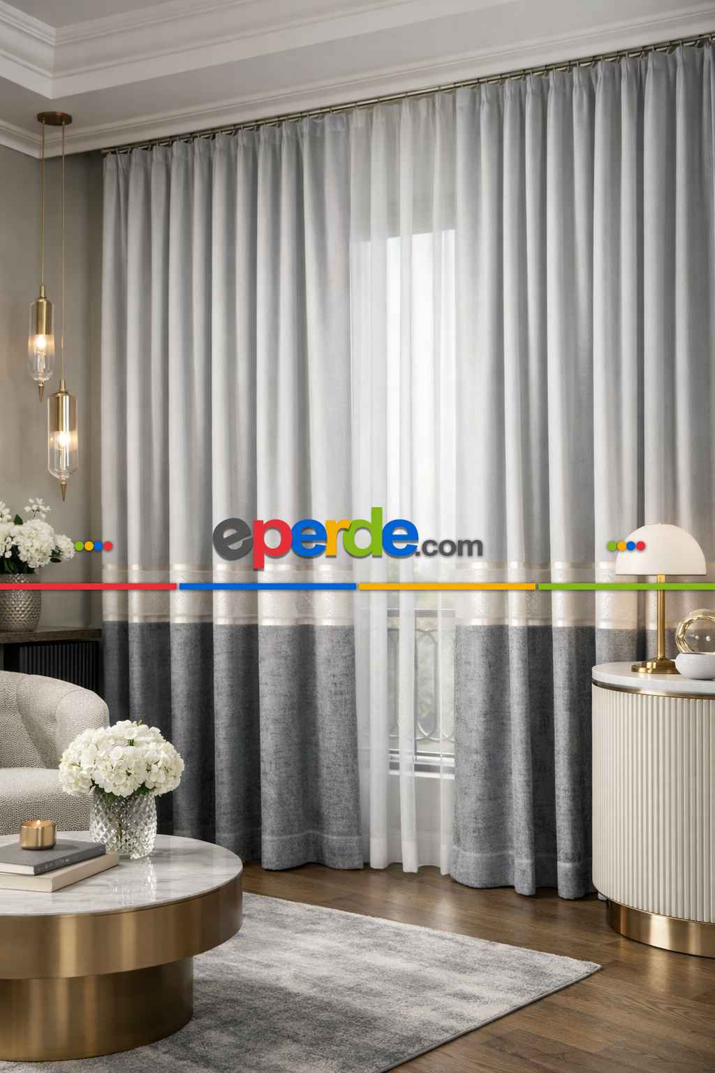 Zarif Geçişler Etek Pano Fon Perde