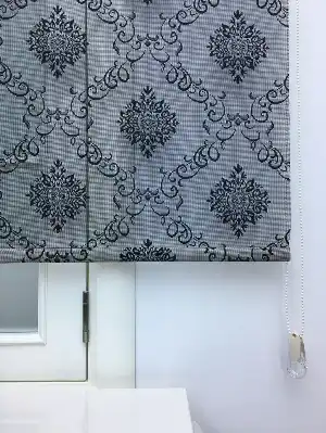 Çiftli Sistem Tül Stor Perde (dantel)- Siyah