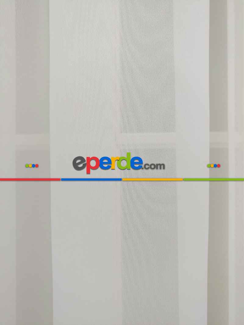 Ekru Kreep Düz Tül Perde Yeni Nesil Trend Tül Üreticiden Satış- Ekru