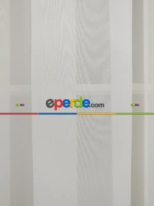 Salon - Ekru Kreep Düz Tül Perde Yeni Nesil Trend Tül Üreticiden Satış- Ekru