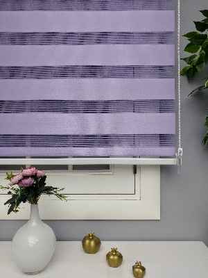 Genç Odası - Perle Home Düz Zebra Perde Mor