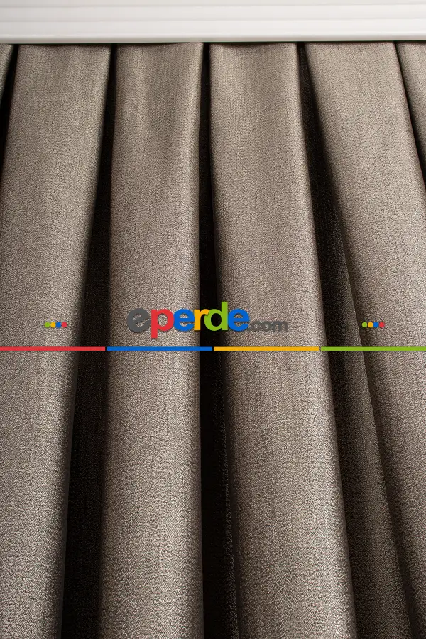 Modern Pano Fon Perde - Lacivert - Altın -vizyon 50cm X 1cm 