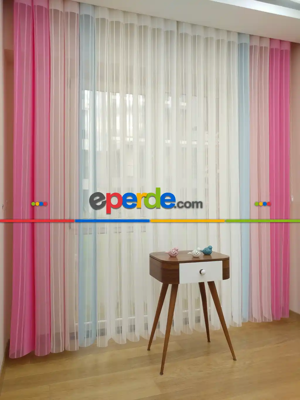 1. Kalite Çizgili Tül Dikey Zebra Perde - Ft-19 Pembe , Ft-05 Pudra , Ft-24 Buz Mavisi , Ft-02 Ekru- Krem Açık-mavi Açık-şeker Pembe-pudra