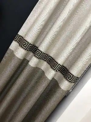 1. Kalite Jakar Desenli Pano Fon Perde- Siyah-krem-kahve Açık-kum Beji