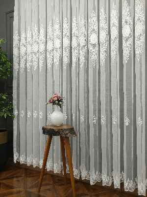 Salon - Örme Tül- Ekru