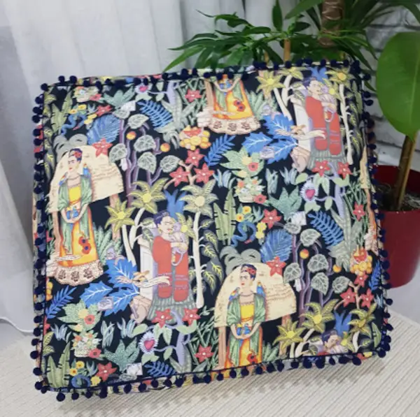 Etnik Boho Stil Minderler İçi Dolu- Çok Renkli