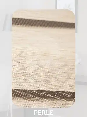 Perle Sahra Beji Renk Bambu Stor Zebra Perde Yüksek Kalite Alüminyum Kasa Soft Bamboo