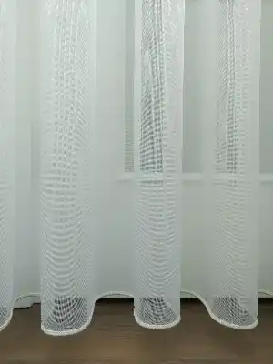 Perdeks Home Tül Perde 10 Lux Series- Ekru - Kurşunlu Tül