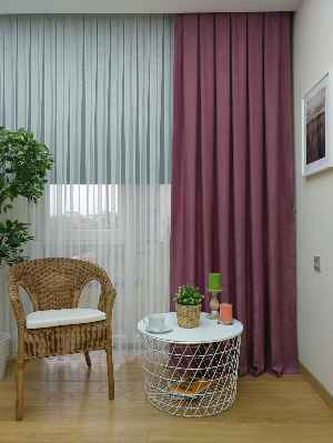 Soft Gül Kurusu Fon Perde Geniş En (285)- Gül Kurusu Açık